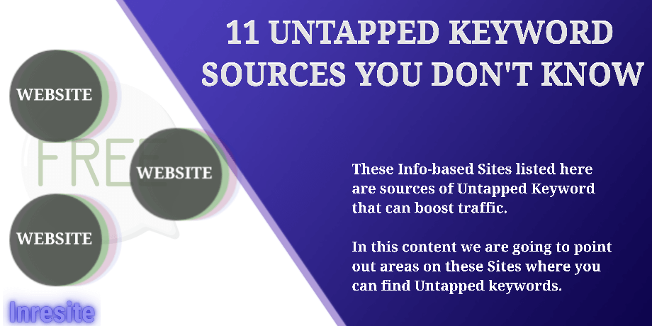 11 Untapped Keyword Sources to Improve your organic traffic
