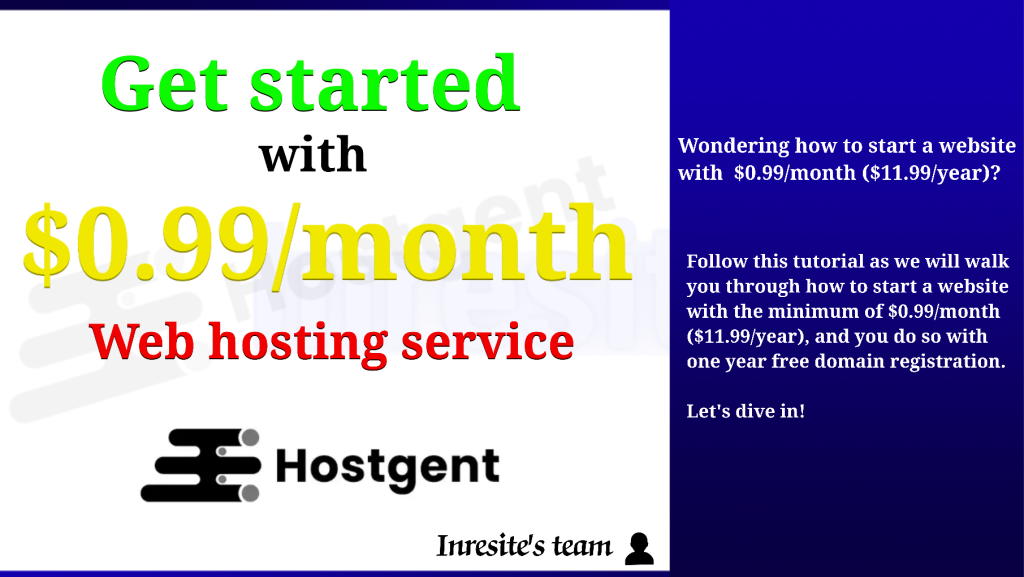 Get started with Web hosting at $0.99_month ($11.99_year), and build a powerful website