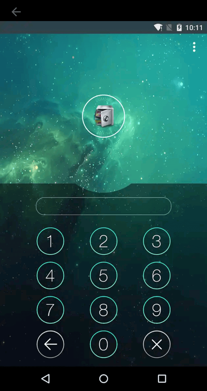 App lock by Domobile lab use on launch pattern password on Samsung Smartphone screen