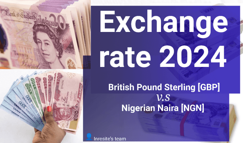 British Pounds Sterling (GBP) to Nigerian Naira (NGN) latest exchange rates 2024