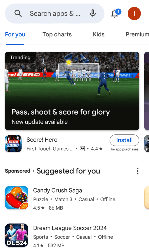 Google play store home page download apps